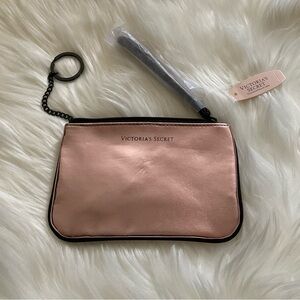 Victoria's Secret Metallic Pink Wristlet